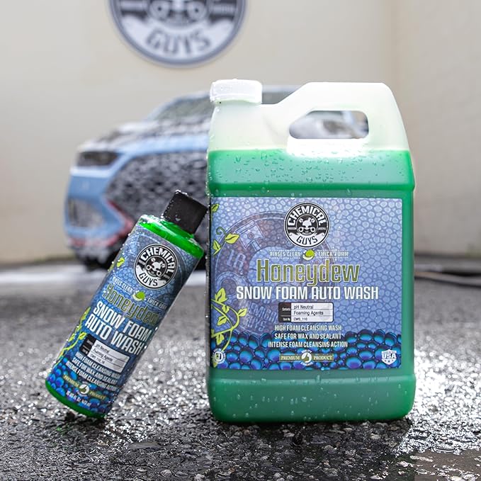 Chemical Guys CWS_110_16 Honeydew Snow Foam Car Wash Soap (Works with Foam Cannons, Foam Guns or Bucket Washes) Safe for Cars, Trucks, Motorcycles, RVs & More, 16 fl oz, Honeydew Scent