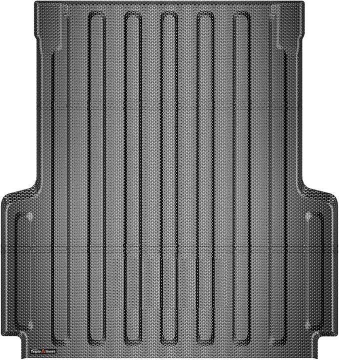 TripleAliners Truck Bed Mat Compatible with Jeep Gladiator JT 2025 2024 2020-2023 Accessories 5FT Vehicle Perfectly Flush All Weather Protection TPE Heavy Duty Pickup Car Bed Cargo Mat