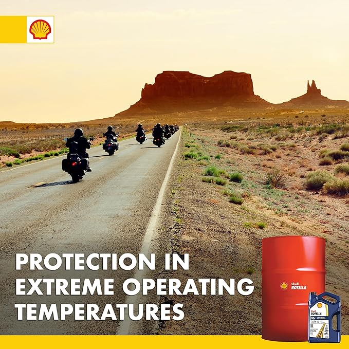 Shell Rotella T6 Full Synthetic Heavy Duty Engine Oil 5W-40, 55 Gallon Drum