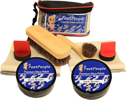 FeetPeople Ultimate Leather Care Kit with Travel Bag