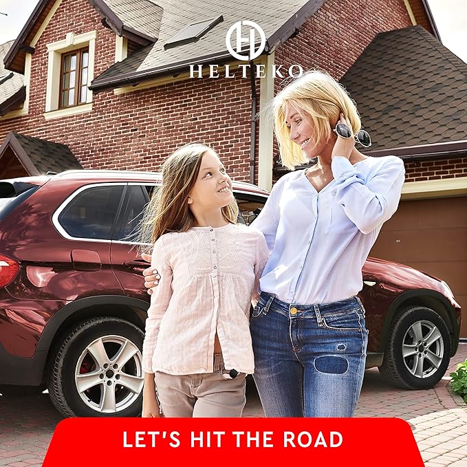 Helteko Backseat Car Organizer, Kick Mats Back Seat Protector with Touch Screen Tablet Holder, Back Seat Organizer for Kids, Travel Accessories with 9 Storage Pockets 2 Pack, Black