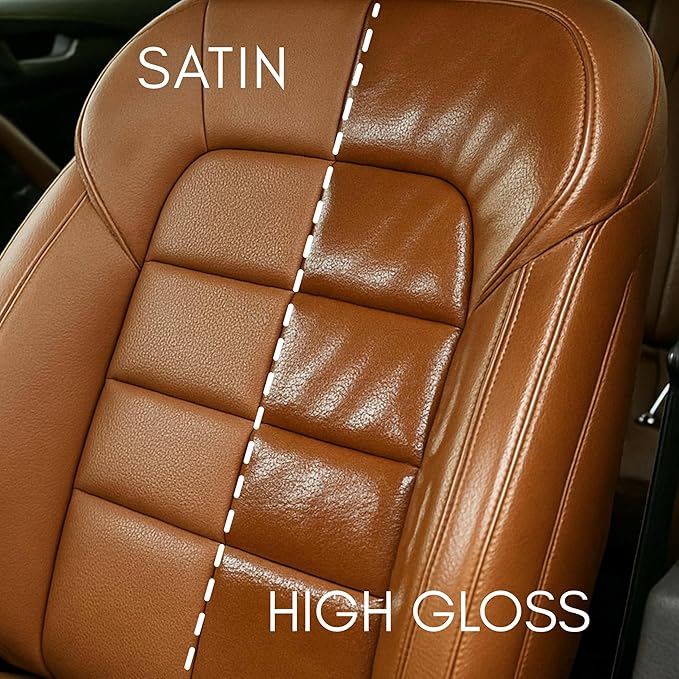Leather Hero Top Coat – Leather Sealant & Protective Finish for Dye, Paint, Car Seats, Shoes & More – Scratch-Resistant Color Restorer with Applicator – 4oz (High Gloss Finish)