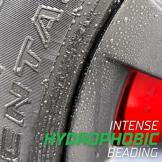 3D GLW Series SiO2 Ceramic Matte Tire Shine | Deep Matte Finish Tire Protectant | Hydrophobic & UV Resistant | Anti-Fade, No Sling | Pro Car Detailing |16 oz