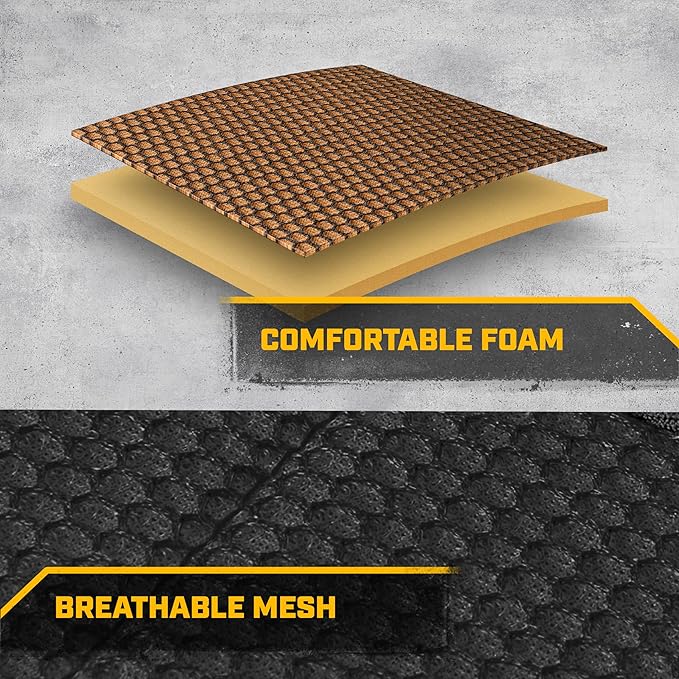 Cat® MeshFlex Automotive Seat Covers for Cars Trucks and SUVs (Set of 2) – Beige Car Seat Covers for Front Seats, Truck Seat Protectors with Comfortable Mesh Back, Auto Interior Covers