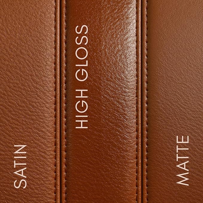 Leather Hero Top Coat – Leather Sealant & Protective Finish for Dye, Paint, Car Seats, Shoes & More – Scratch-Resistant Color Restorer with Applicator – 4oz (High Gloss Finish)