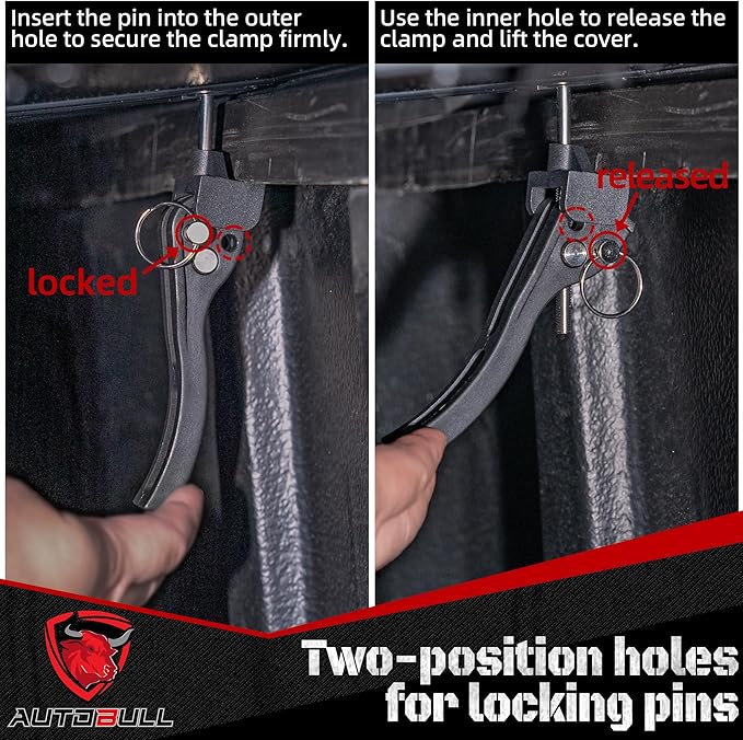 Hard Top Tri Fold tonneau Cover Compatible with 2022-2025 Toyota Tundra 5.5ft Bed, Alloy Steel and Fiberglass Made