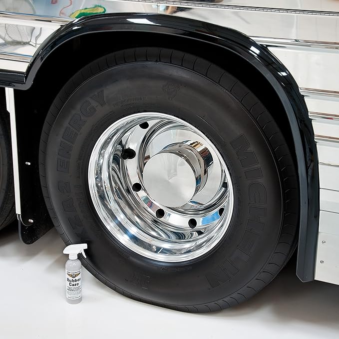 Aero Cosmetics Ceramic Tire Dressing Protector, No Tire Shine, No Dirt or Brake Dust Attracting Residue 16 Fl. oz (2-Pack) Satin/Matte Finish Stays Clean Longer Cleans Up Easier Aircraft Grade