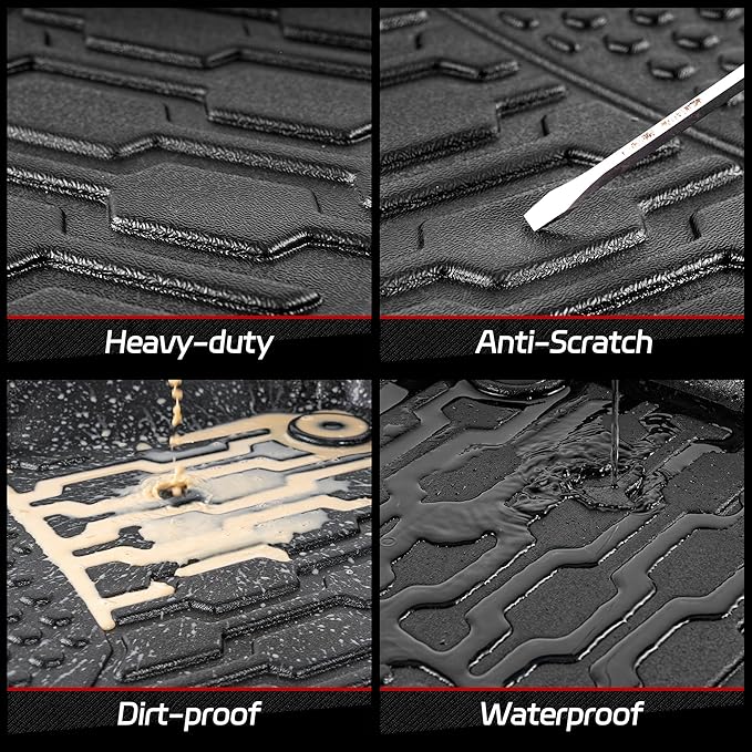 Cargo Liner Compatible with 2017-2024 Cadillac XT5 Cargo Mat，All Weather Protection Trunk Liner Rear Trunk mat，Black