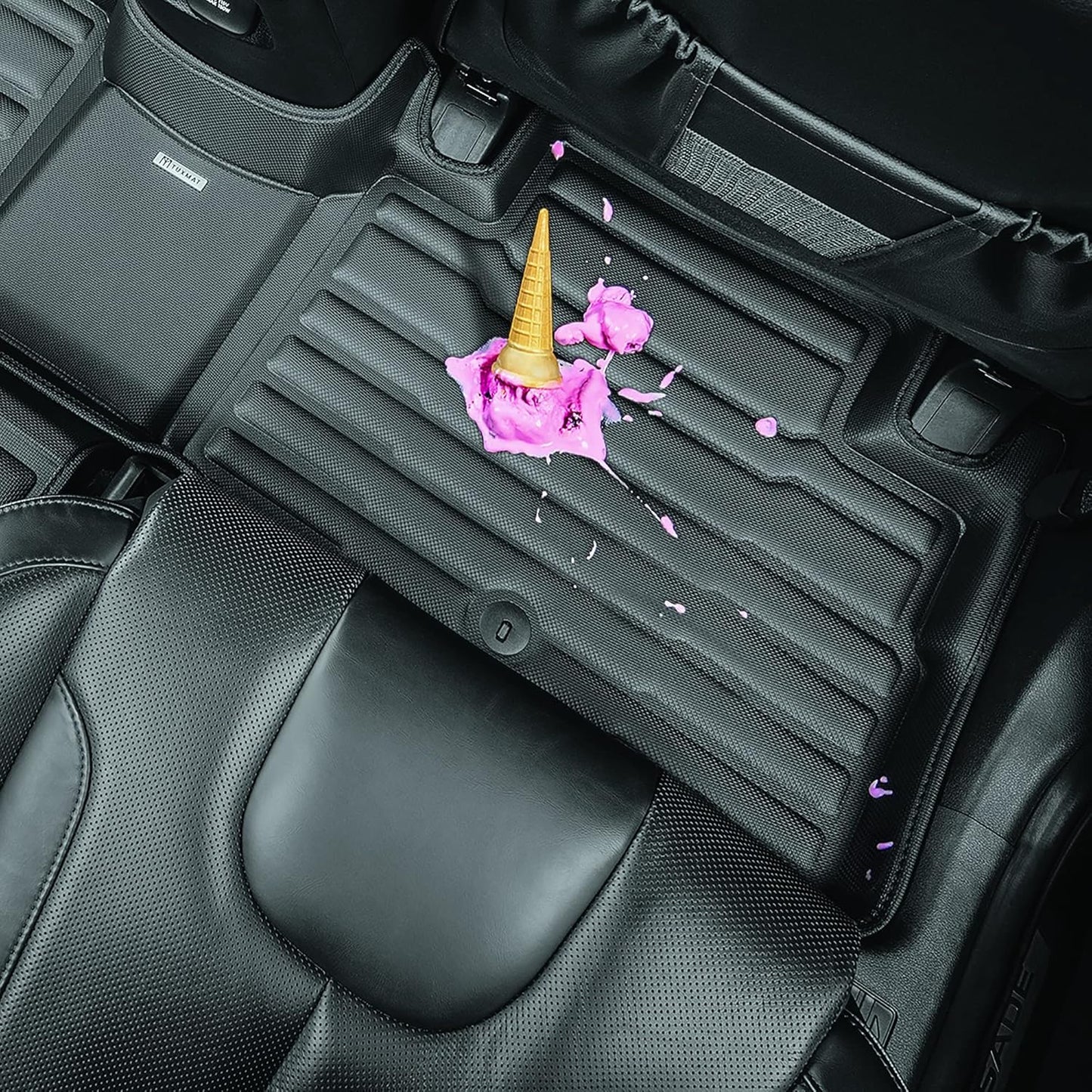 TuxMat - for Mercedes-Benz GLC 2023-2026 Models - Custom Car Mats - Maximum Coverage, All Weather, Laser Measured - This Full Set Includes 1st and 2nd Rows