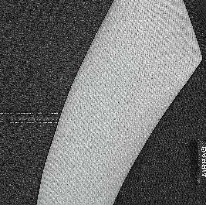 PIC AUTO Waterproof Universal Wetsuit Neoprene Car Seat Covers, Low Back, Airbag Compatible for Cars, SUVs, Vans, Trucks (4 Pieces, Gray)