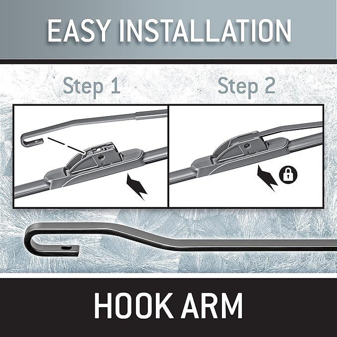 TRICO White 21" + 21" Extreme Weather Premium Winter Automotive Replacement Windshield Wiper Blades (Set of 2), Passenger and Driver Side All-Weather Beam Wiper Blades for Select Vehicle Models