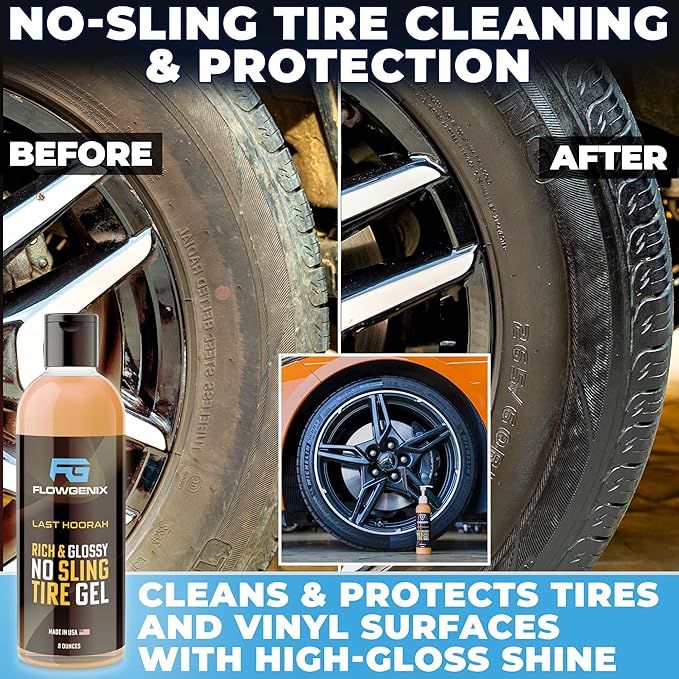 Grand Slam 5-Pack - Waterless Car Wash Detailing Spray, Tire Shine Gel, Scratch Remover, Wheel Metal Rust Cleaner, Interior Cleaner & Protector, 2 Microfiber Towels