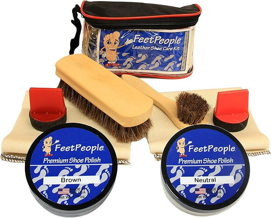 FeetPeople Ultimate Leather Care Kit with Travel Bag