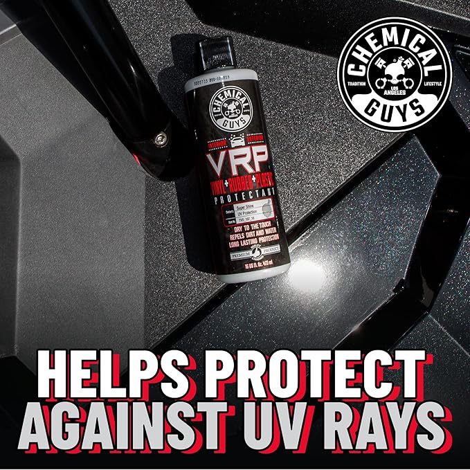 Chemical Guys VRP Vinyl Rubber and Plastic Dressing – Non Greasy Dry to the Touch Protectant for Tires, Trim and Bumpers – Restores Shine and Protection for Cars, Trucks, SUVs and RVs, 128 oz