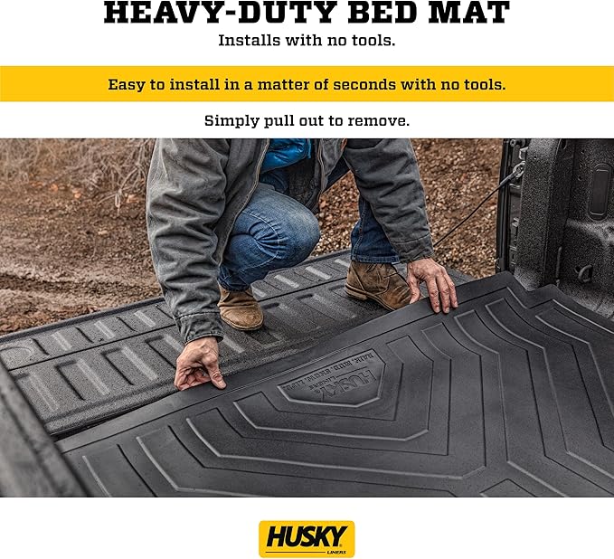 Husky Liners Custom Bed Liner | Fits 2019-2026 Ram 1500, New Body Style w/ 5'7" Bed (Will NOT fit w/Drop-in Bed Liners or Models w/RamBox) | 1-pc Black - 16000