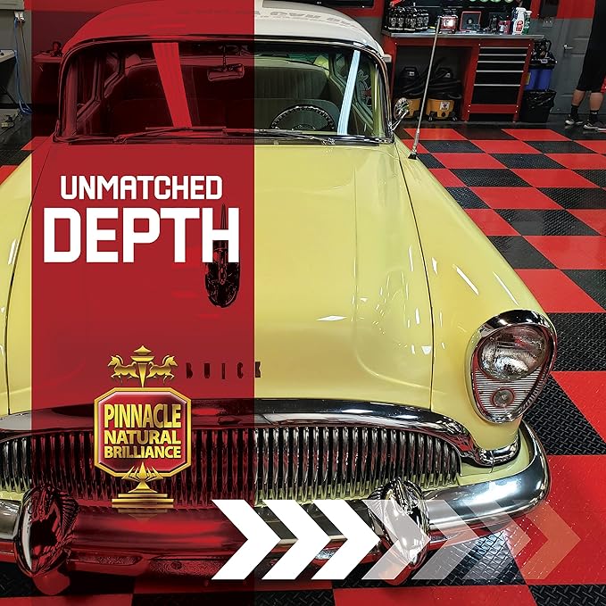 Pinnacle Natural Brilliance Souveran Wax | Hand-Poured Carnauba Wax for Rich 3D Shine & Stunning Gloss | Premium Protection | 8 oz | PIN-312-1