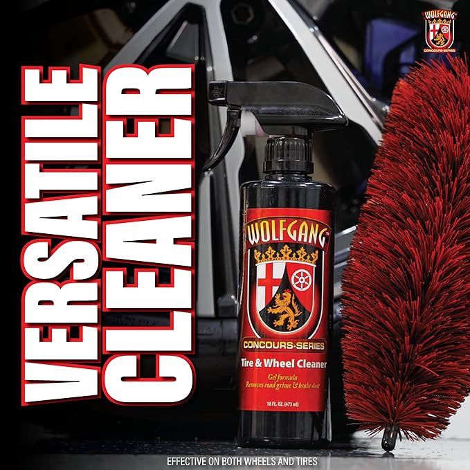 WOLFGANG CONCOURS SERIES Tire & Wheel Cleaner | Eco-Friendly Gel for Deep Cleaning | Advanced Formula for Tires & Wheels | Easy Application | WG-4600 | 16oz