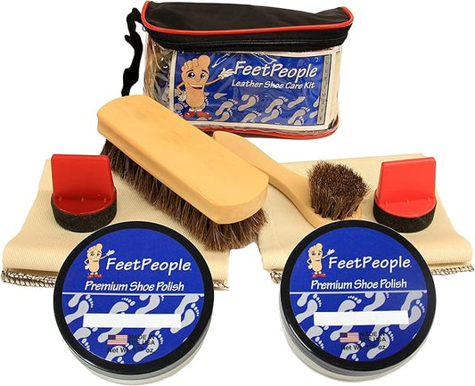 FeetPeople Ultimate Leather Care Kit with Travel Bag