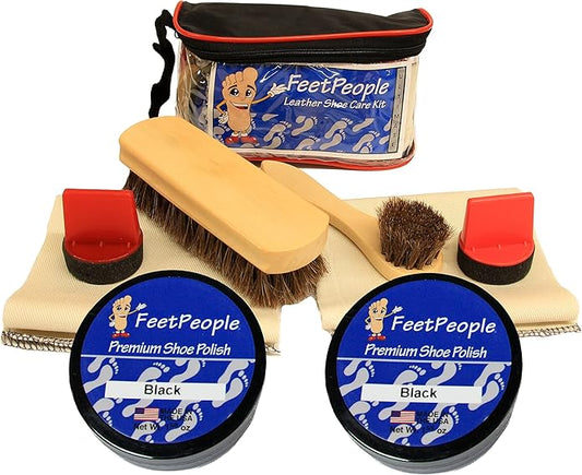 FeetPeople Ultimate Leather Care Kit with Travel Bag