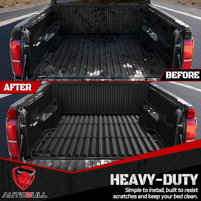 Truck Bed Mat Bed Liner Fit for Toyota Tundra Accessories CrewMax 2022-2026 5.5FT (Not Fit Drop-in Liners), Vehicle Truck Bed Liner Custom Fit All Weather Protection TPE Pickup Car Bed Mat