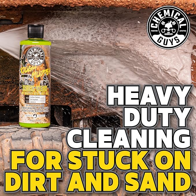Chemical Guys Tough Mudder Foaming Heavy Duty Car Wash Soap - Works with Foam Cannons, Foam Guns, or Buckets - Safe for Trucks, ATVs, RVs, and Off-Road Vehicles - 64 oz Lemon Scent