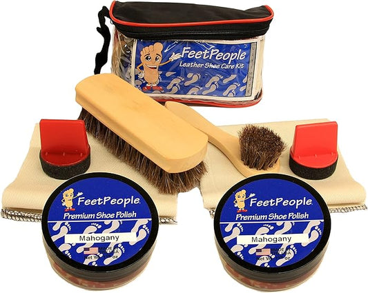 FeetPeople Ultimate Leather Care Kit with Travel Bag
