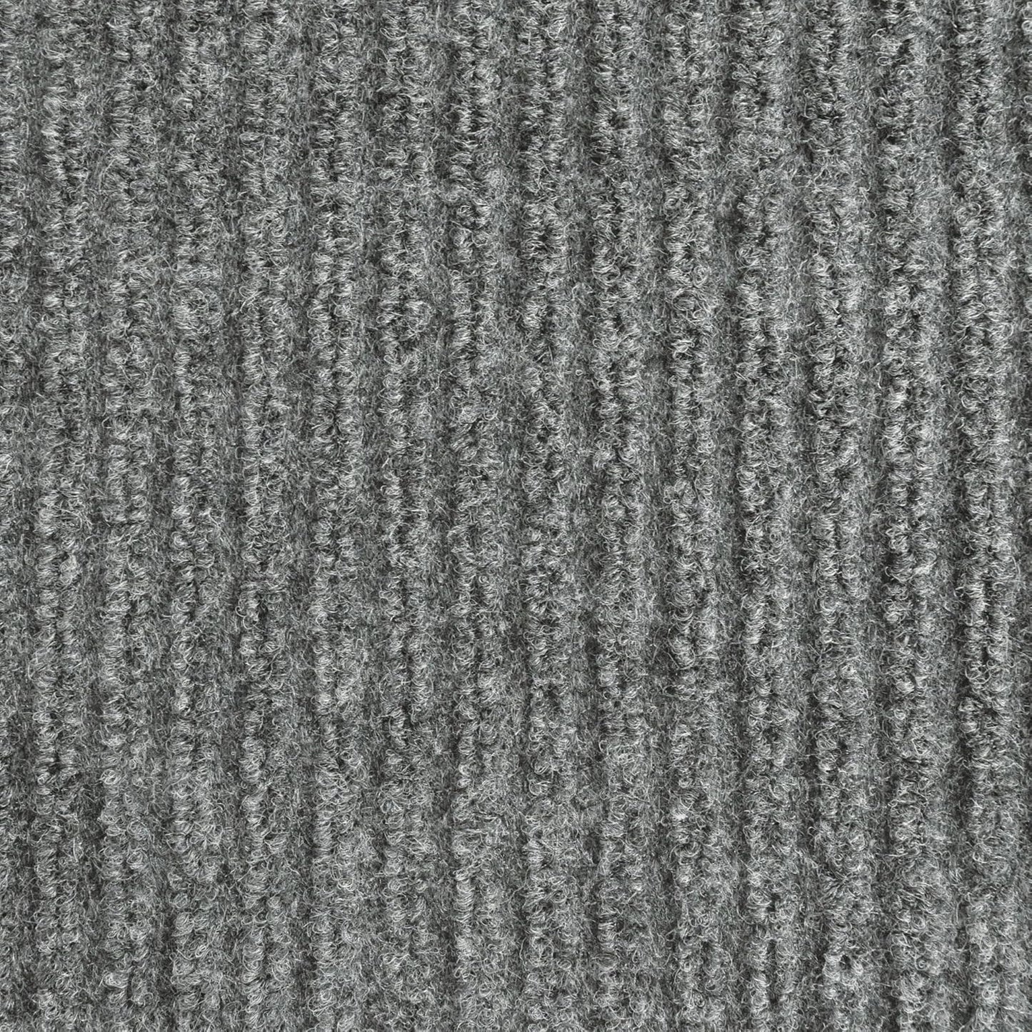 iCustomRug Spartan Weather Warrior Duty Indoor/Outdoor Utility Ribbed in 3ft,4ft,6ft Widths 70 Custom Sizes with Natural Non-Slip Rubber Backing 4'X8' in Grey