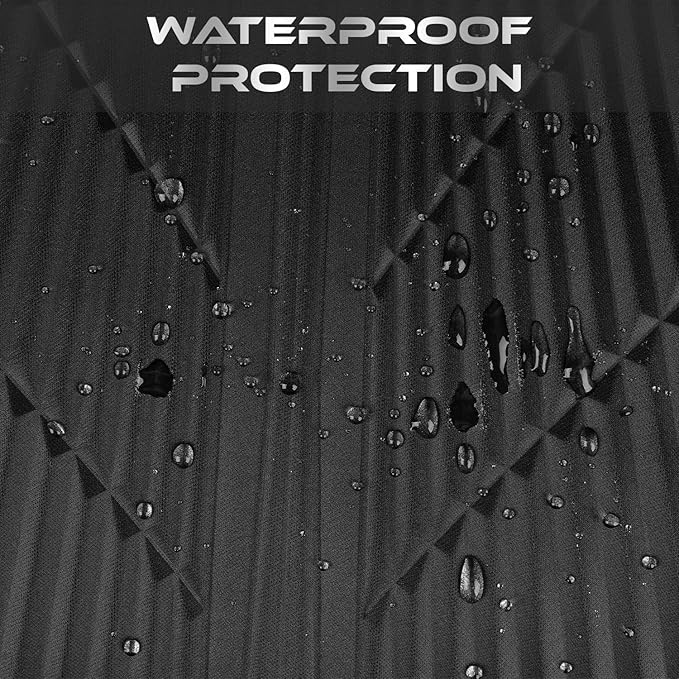 CAR Pass Waterproof Car seat covers Front Seats covers Neoprene Wetsuit, All-Weather Non-Slip Durable, Universal Fit for SUV Sedans Trucks Vans Automotive, Armrest Airbag Compatible, 3D Emboss 2 Black