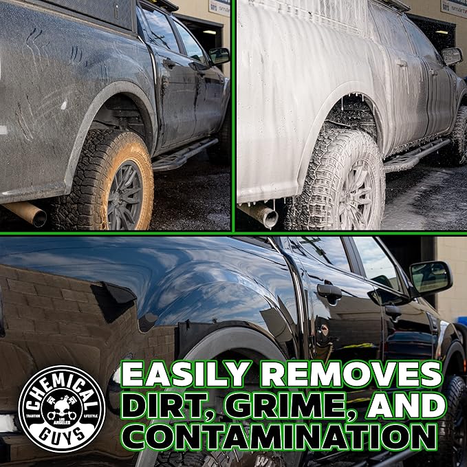 Chemical Guys Honeydew Snow Foam Car Wash Soap - Works with Foam Cannons or Bucket Washes for Cars, Trucks, Motorcycles, RVs, and More, Super Suds, Honeydew Scent - 64 oz (Half Gallon)