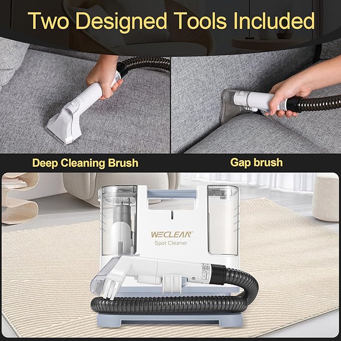 WECLEAN C1 Portable Extractor for Couch and Carpet Cleaner Upholstery Cleaner for Deep Cleaning