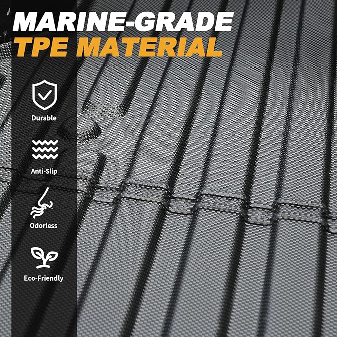 Bed Mat for Toyota Tacoma 2005-2023, All Weather Truck Bed Liner for 2023 Toyota Tacoma Accessories, 5FT TPE Cargo Liner Truck Mat