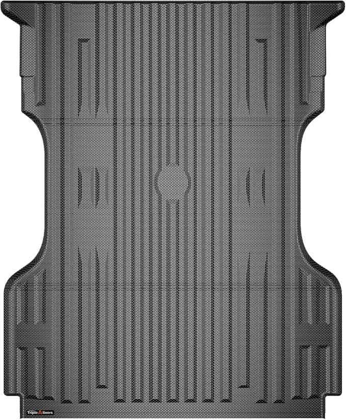 TripleAliners Truck Bed Mat Compatible with 1999-2016 Ford Super Duty F250/F350/F450 Accessories 6.8FT Vehicle Perfectly Flush All Weather Protection TPE Heavy Duty Pickup Bed Liner Cargo Mat