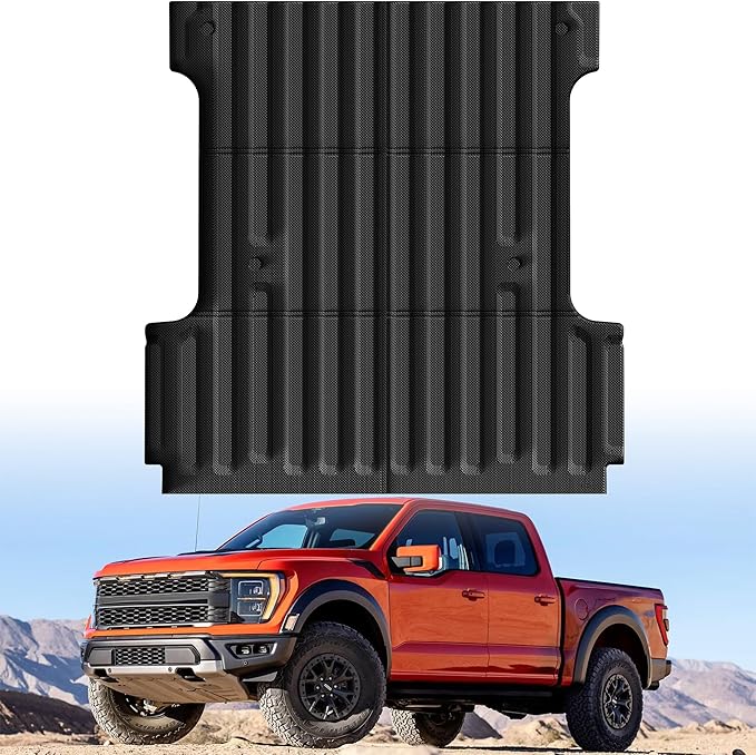 Truck Bed Mat Bed Liner (5.5ft,67.1in) Fit for Ford F-150 2015-2025| F150 Lightning 2022-2025(Not for Pro Access Tailgate or Bed w/Side Storage), All Weather Protection TPE Pickup Car Bed Mat