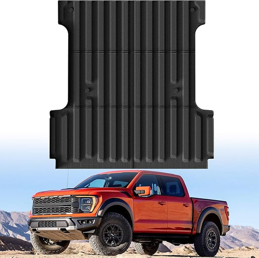 Truck Bed Mat Bed Liner (5.5ft,67.1in) Fit for Ford F-150 2015-2025| F150 Lightning 2022-2025(Not for Pro Access Tailgate or Bed w/Side Storage), All Weather Protection TPE Pickup Car Bed Mat