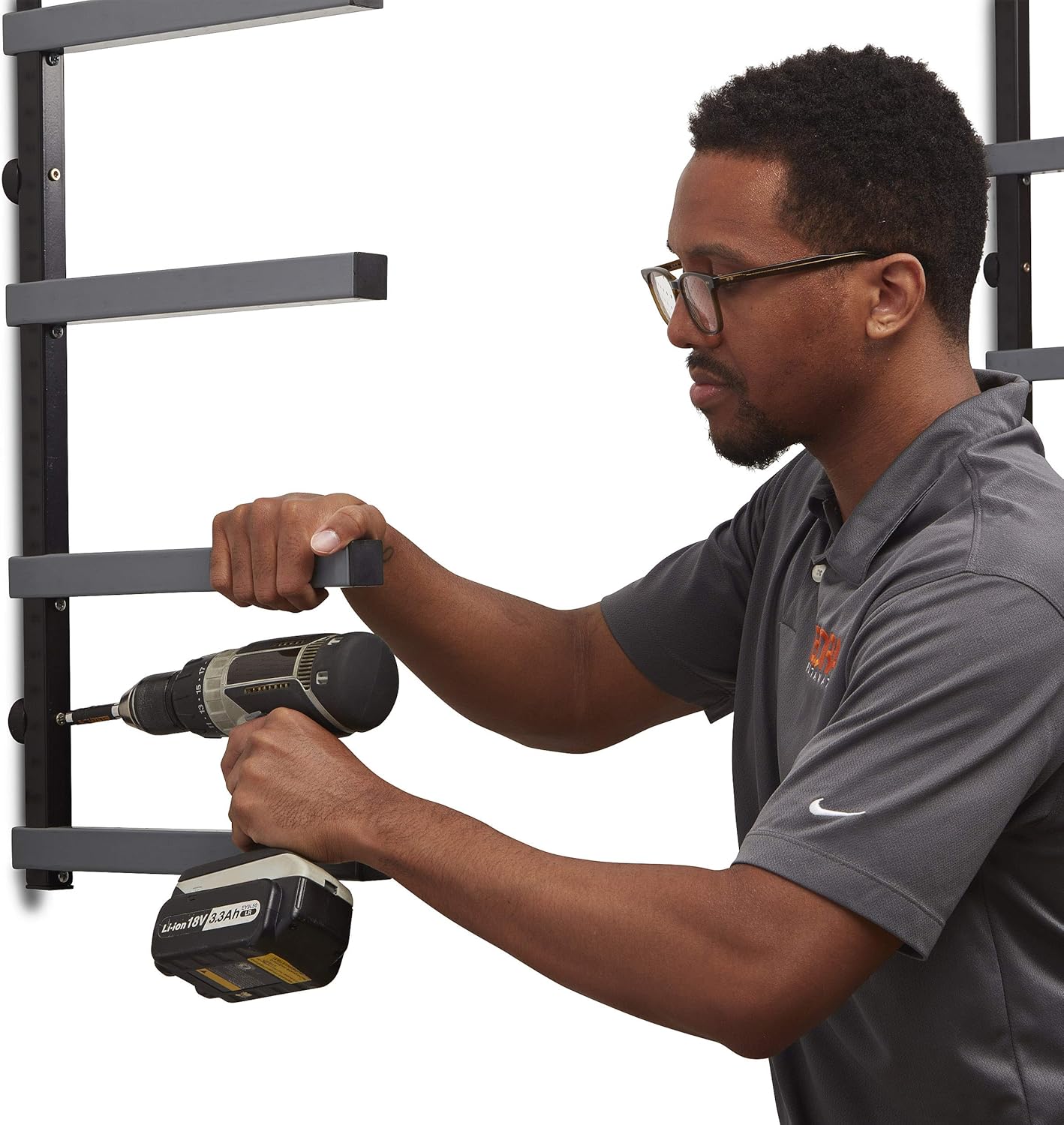 Bora Wood Organizer and Lumber Storage Metal Rack with Portamate PM-5093 Tri Function Pedestal Roller