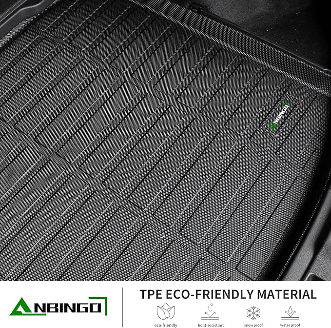 ANBINGO®-Floor Mats for Mazda 3 Sedan 2019-2025 2026 Car Mats Cargo Mat Custom Fit Mazda 3 Sedan All Weather Non-Slip Waterproof Durable TPE Rubber Floor Liner Accessories (Only Fits Sedan Models)