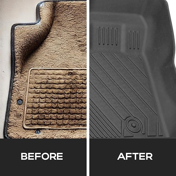 Compatible with Nissan Rogue 2024 2025 – Custom Fit Floor Mats, 2-Row All-Weather TPE Car Mats Full Set – Waterproof, Odorless, Non-Slip, Easy to Clean, Durable Automotive Liners