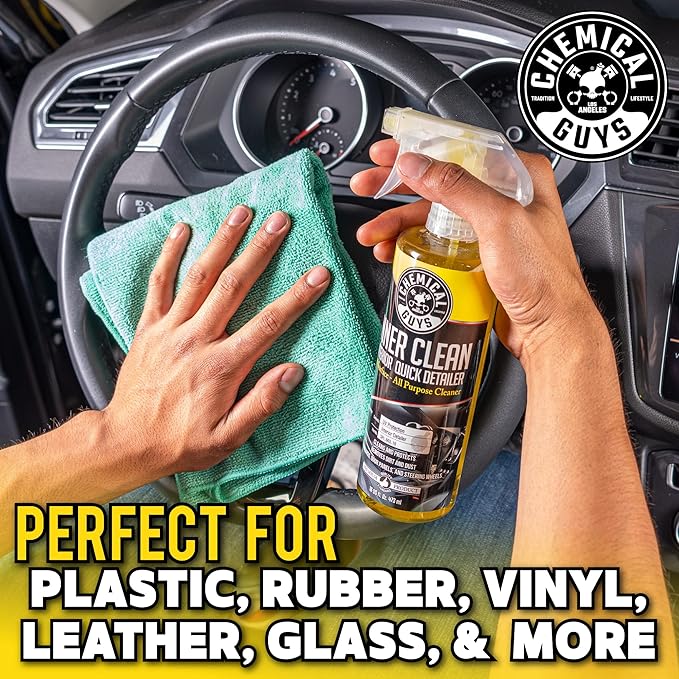 Chemical Guys SPI_663_1602 InnerClean Interior Quick Detailer and Protectant (16 oz) , yellow (2 Pack)