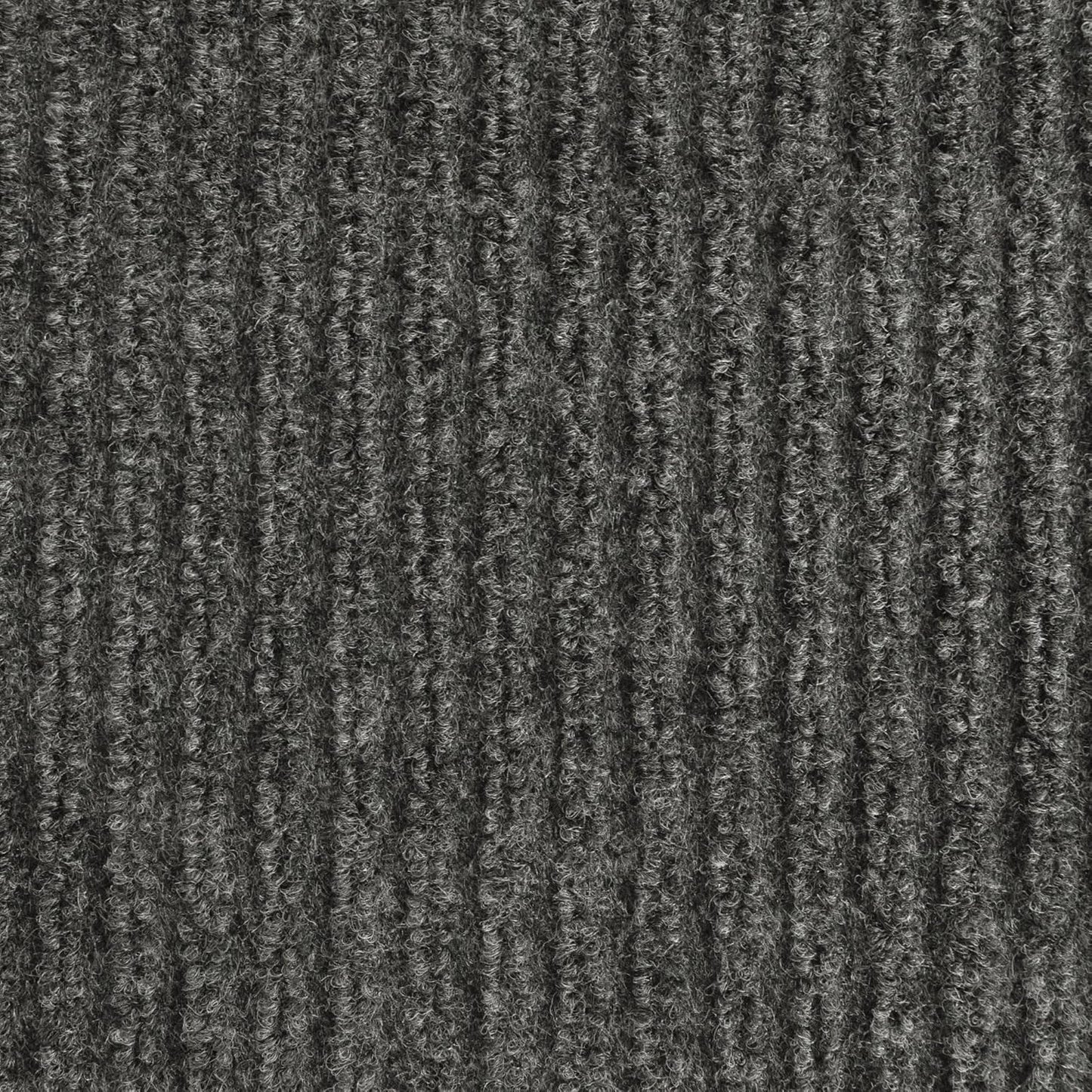 iCustomRug Spartan Weather Warrior Duty Indoor/Outdoor Utility Ribbed in 3ft,4ft,6ft Widths 70 Custom Sizes with Natural Non-Slip Rubber Backing 4'X6' in Charcoal