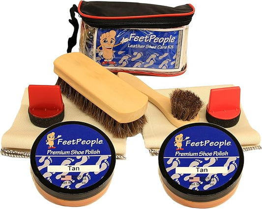 FeetPeople Ultimate Leather Care Kit with Travel Bag