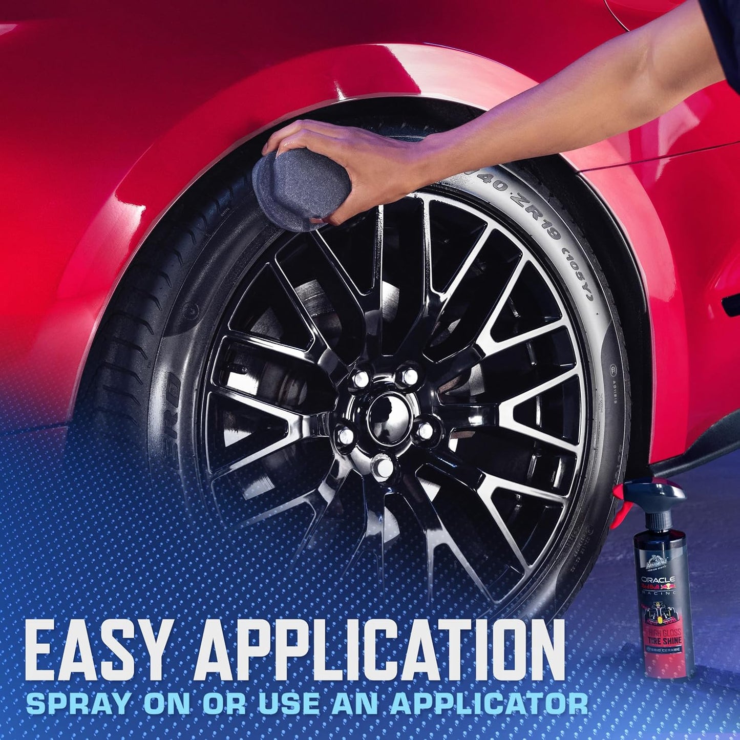 Armor All Podium Series Hybrid Ceramic High Gloss Tire Shine Spray, 16 fl oz, Long-Lasting Car Tire Shine Developed in Collaboration With Oracle Red Bull Racing