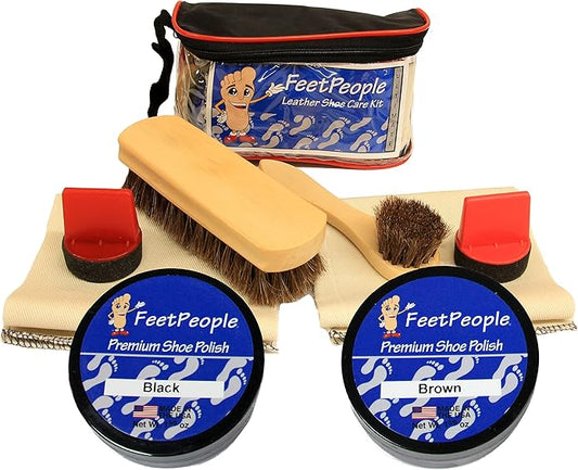 FeetPeople Ultimate Leather Care Kit with Travel Bag