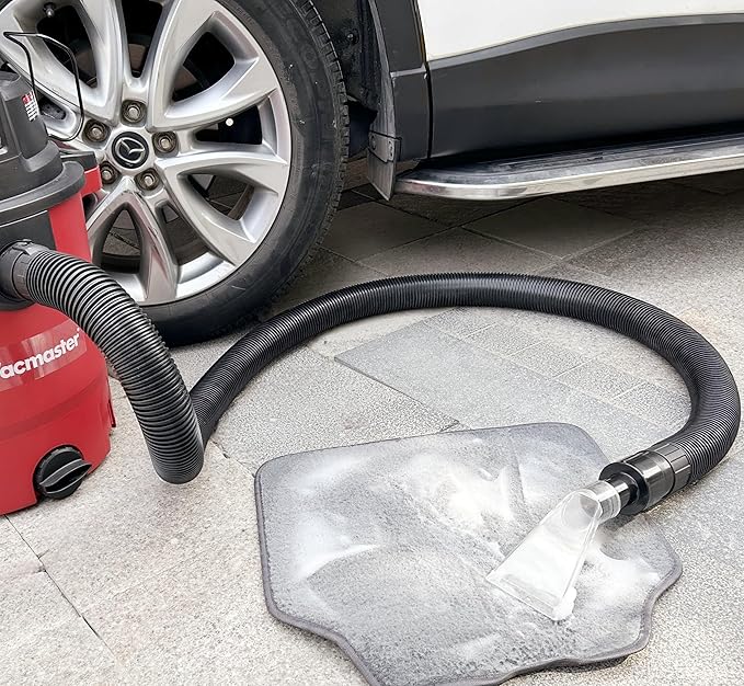 Happy Tree See-Through Extracting Accessory with 2-1/2" Reducer for Upholstery & Carpet Cleaning & Auto Detailing, Shop Vac Extractor Attachment for 10-20 Gallon Wet/dry Vacuum Cleaners