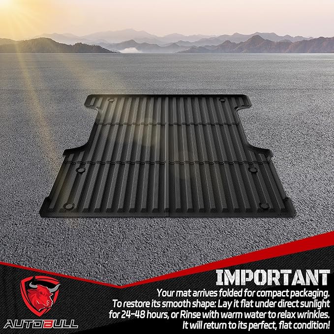 Truck Bed Mat Bed Liner Fit for Toyota Tundra Accessories CrewMax 2022-2026 5.5FT (Not Fit Drop-in Liners), Vehicle Truck Bed Liner Custom Fit All Weather Protection TPE Pickup Car Bed Mat