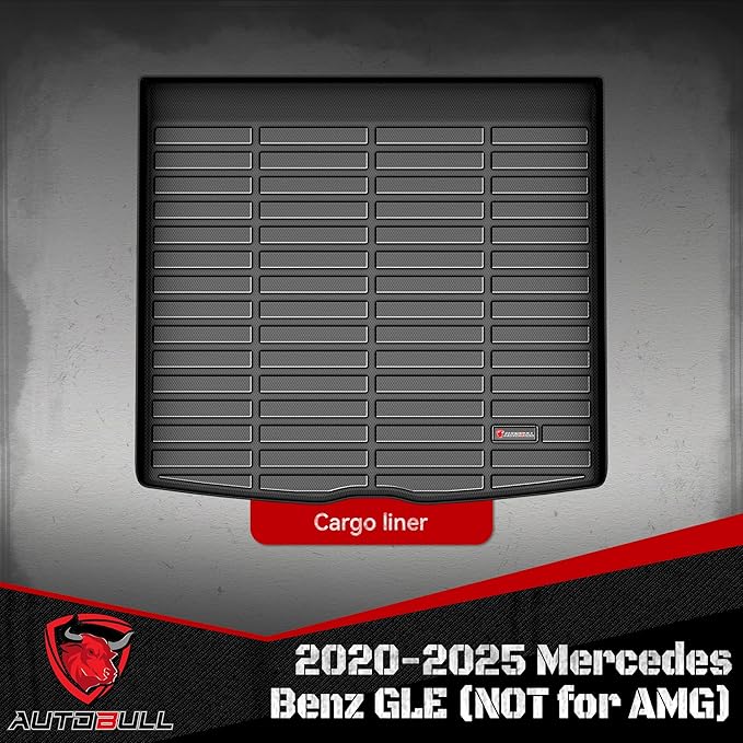 Cargo Liner Compatible with 2020-2024 Mercedes Benz GLE (NOT for AMG) Cargo Mat，All Weather Protection Trunk Liner Rear Trunk mat，Black