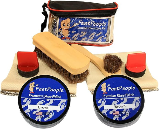 FeetPeople Ultimate Leather Care Kit with Travel Bag
