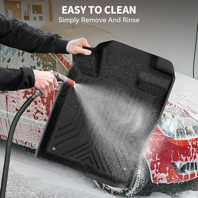 YITAMOTOR Floor Mats Compatible with 2022-2026 Honda Civic / 2023-2025 Acura Integra All Weather Car Liners 1st & 2nd Row Set (Not for Coupe Models), XPE Floor Liners Automotive Accessories, Black