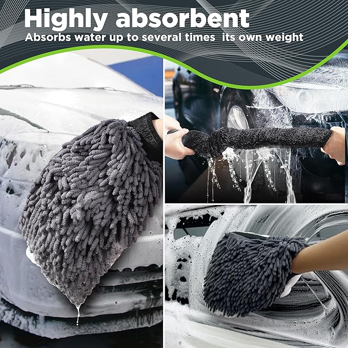 PWACCS Foam Cannon for Pressure Washer, Car Wash Kit with Soap, Snow Foam Blaster 1.5 Liter, Power Washer Soap Cannon with Car Drying Towel and Wash Mitt, 3600 PSI