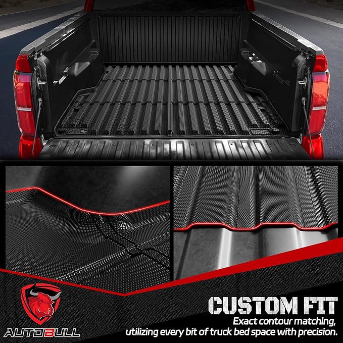 Truck Bed Mat Bed Liner Fit for Toyota Tacoma 2024-2026 (5FT,60.3") (Not Fit Drop-in Liners), Vehicle Truck Bed Liner Custom Fit All Weather Protection TPE Pickup Car Bed Mat