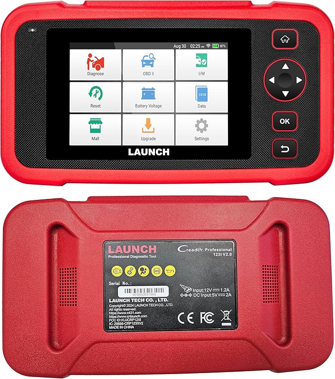 LAUNCH OBD2 Scanner CRP123I V2.0,Scan Tool Upgrade of CRP123E/CRP129E for ABS/SRS/at/ENG, FCA SGW, 7 Reset Services, Oil/Brake/BMS/SAS/DPF/ABS Bleeding/Throttle Adaption, Free Lifetime Upgrade